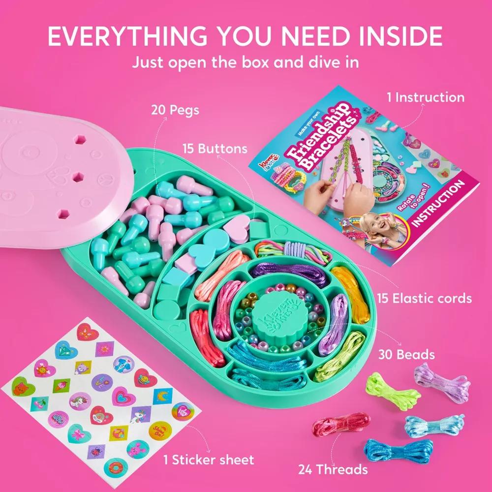 Klever Kits Friendship Bracelet Making Kit for Kids, Jewelry Making Kit DIY Arts & Crafts with 10 Knot Styles, Ideal Birthday Gift for Girls Ages 6-12 - Image 3