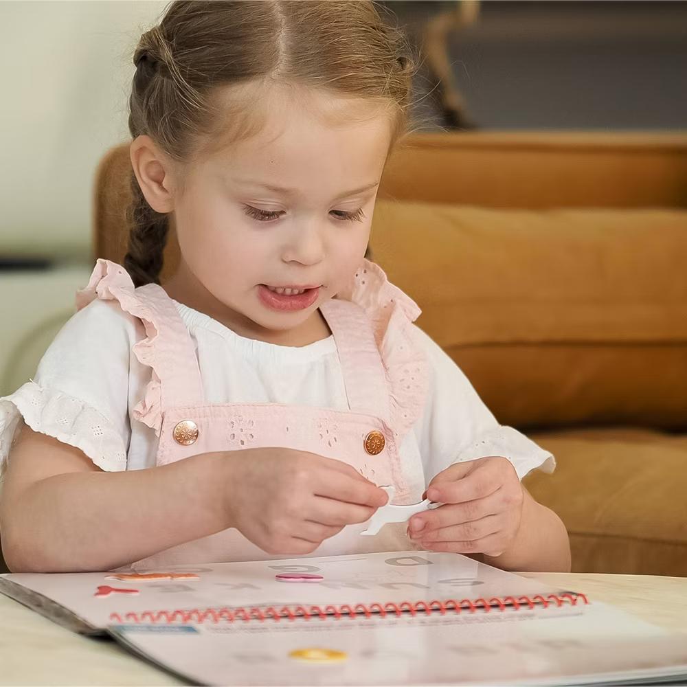 Reusable Sticker Learning & Activity Book with 200 Premium Puffy Stickers - Image 4