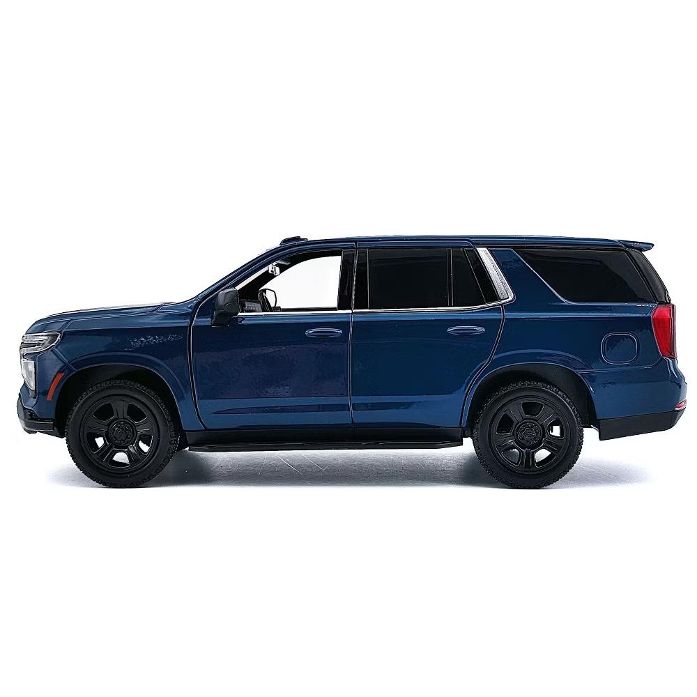 2025 Chevrolet Tahoe PPV Dark Blue "Custom Builder's Kit" Series 1/24 Diecast Model Car - Image 2