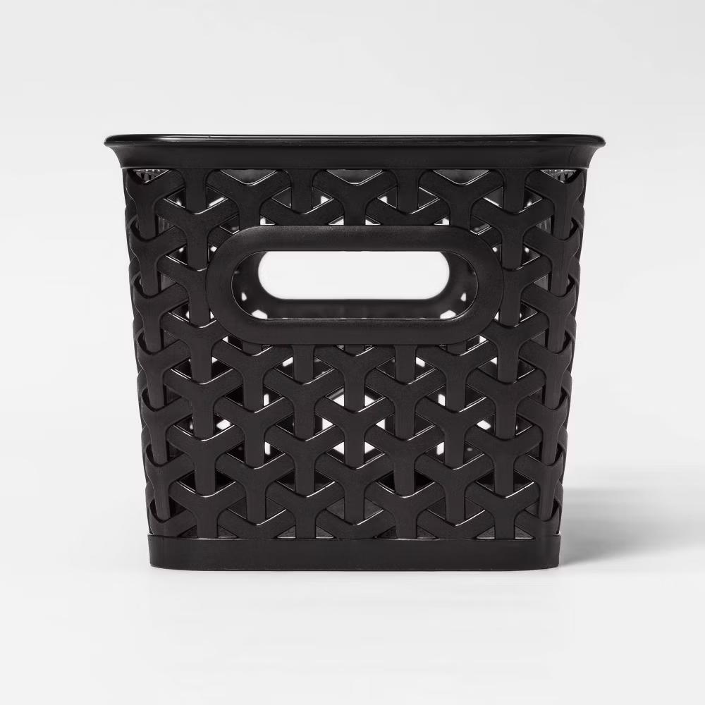 Y-Weave Half Medium Decorative Storage Basket - Image 2