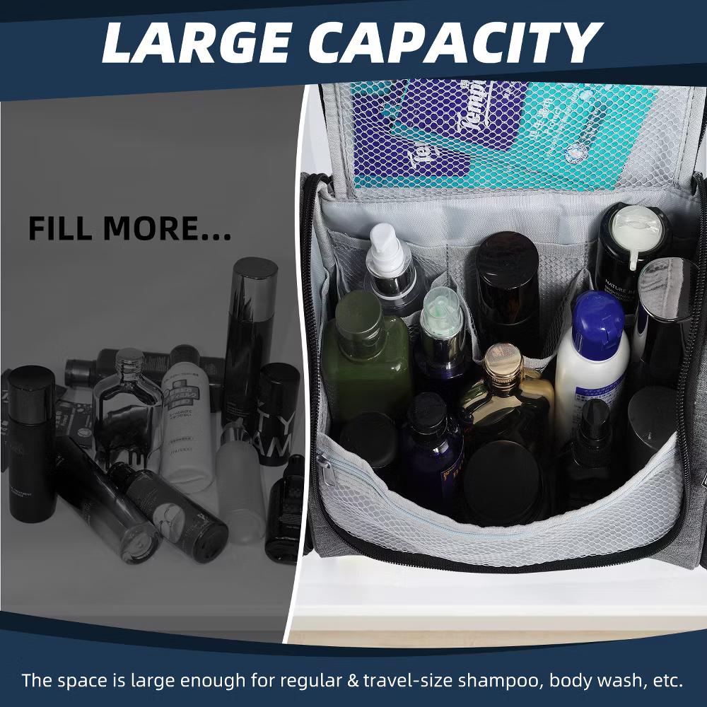 Large Capacity Toiletry Bag for Women and Men, Hanging Toiletry Organizer Cosmetics Makeup Bag - Image 45
