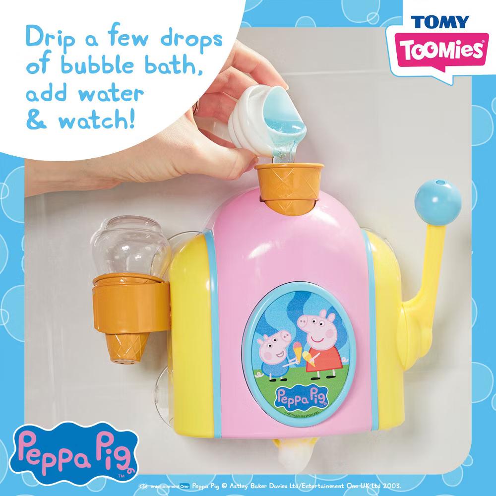 Toomies Peppa Bubble Ice Cream Maker Bath Toys - 5pc - Image 4