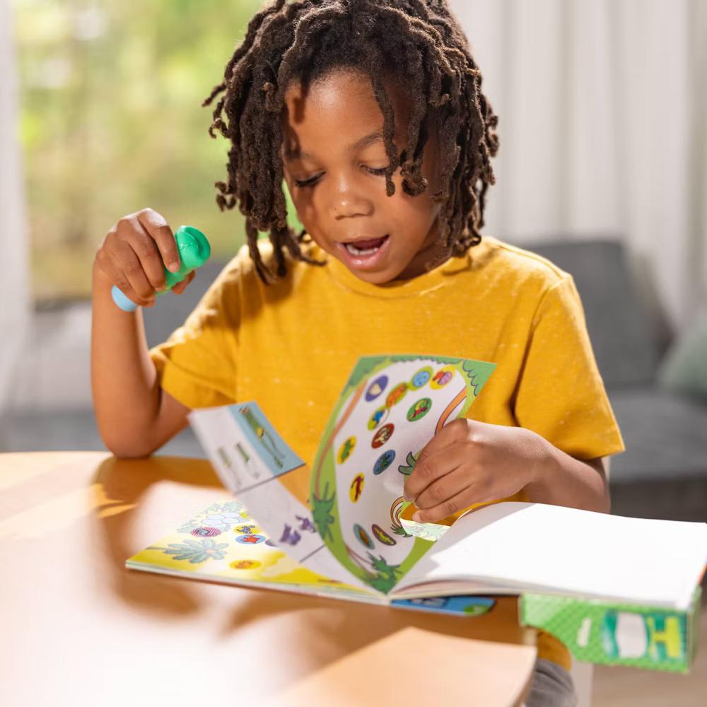 Sticker WOW! Dinosaur and Tiger Bundle: 2 24-Page Activity Pads, 2 Sticker Stampers, 600 Stickers, Arts and Crafts - Image 3