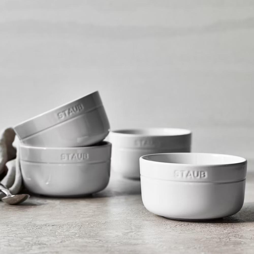STAUB Ceramic Dinnerware 4-pc 5-inch Cereal Bowl Set - Image 3