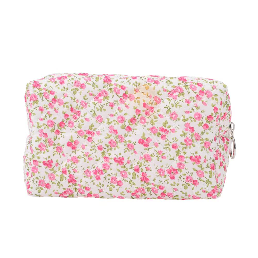 Women Portable Little Flower Pattern Makeup Bag 1 Pc - Image 3
