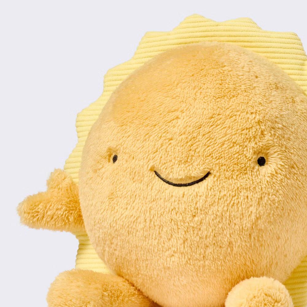 Sun Plush Stuffed Animal - Yellow - Astronomy Focus, Prop Replica, 6.5" Width, 6.5" Height - Image 2