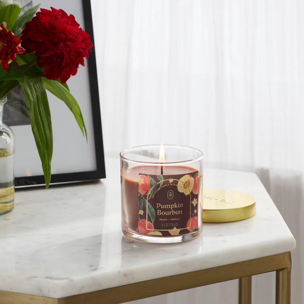 2 Wick Glass Jar Candle with Lid 15.1oz - Image 62