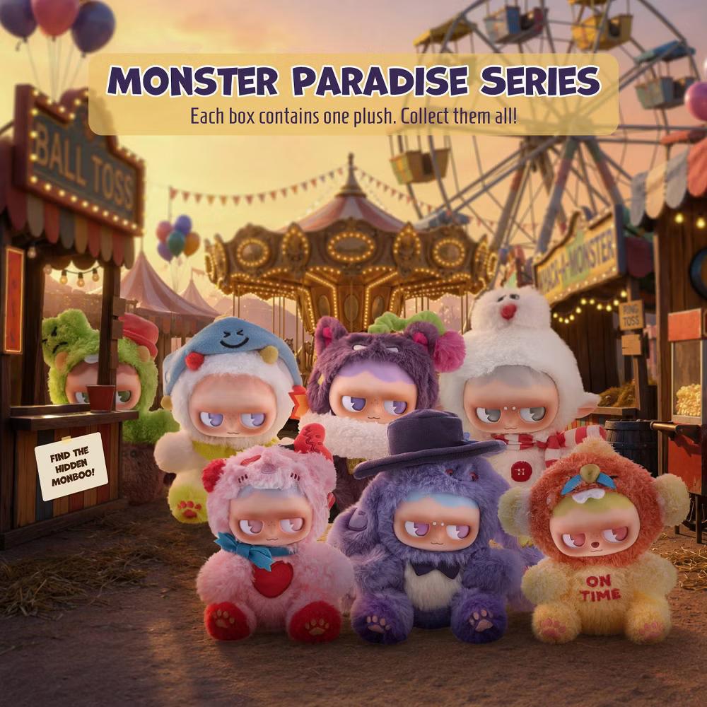 Monboo Monster Paradise Series Stuffed Plush Collectible Keychain Blind Box Surprise - Image 5
