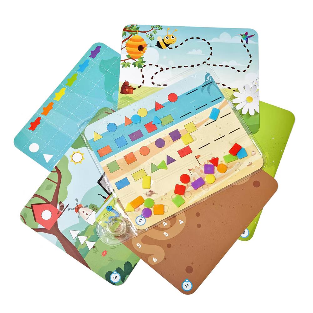 Hand2Mind Colors & Shapes Sensory Pad: Educational Tool for Preschool, 33-Piece Plastic Set - Image 4