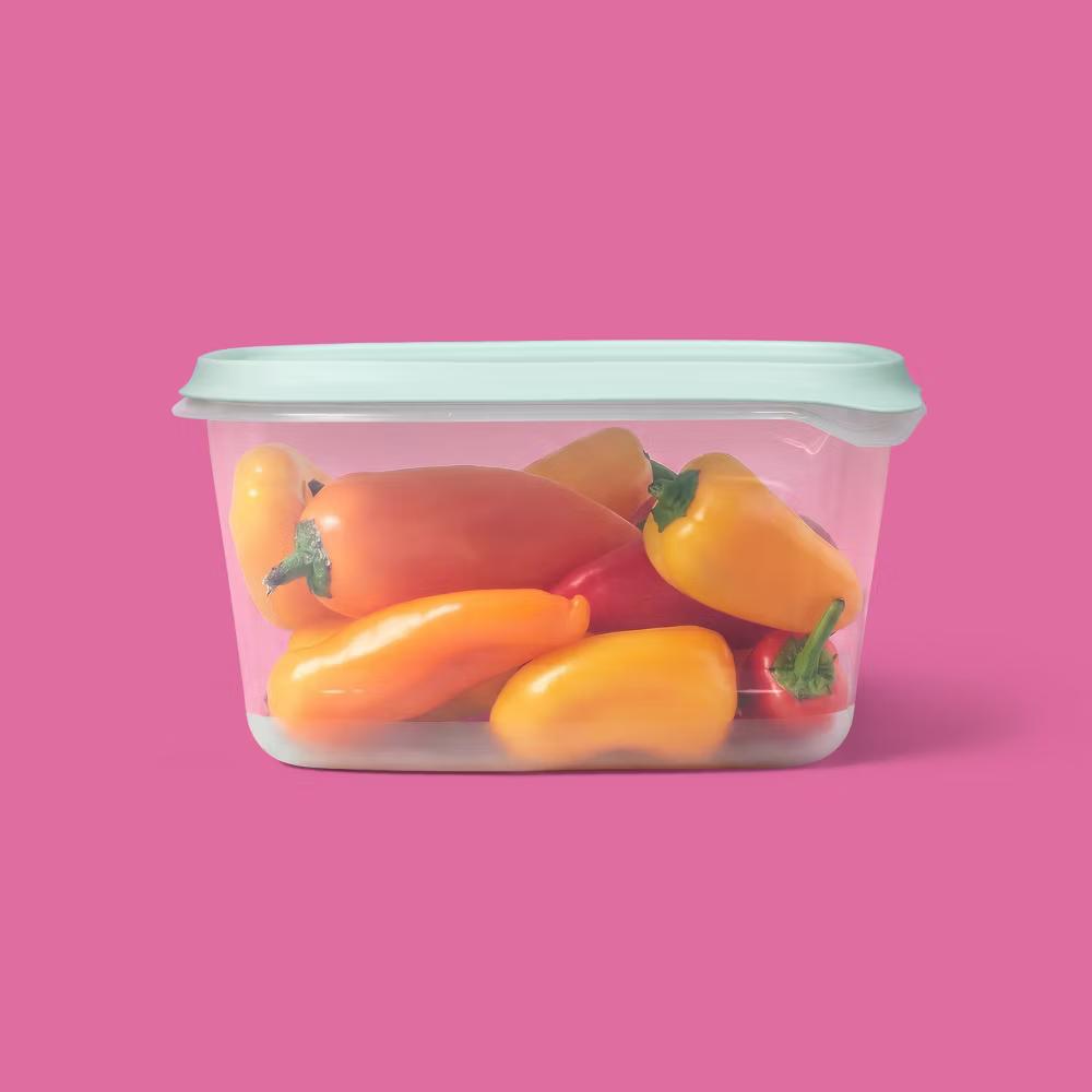 Snap & Store Rectangle Food Storage Containers - 48 fl oz/2ct - Stackable Design, BPA-Free