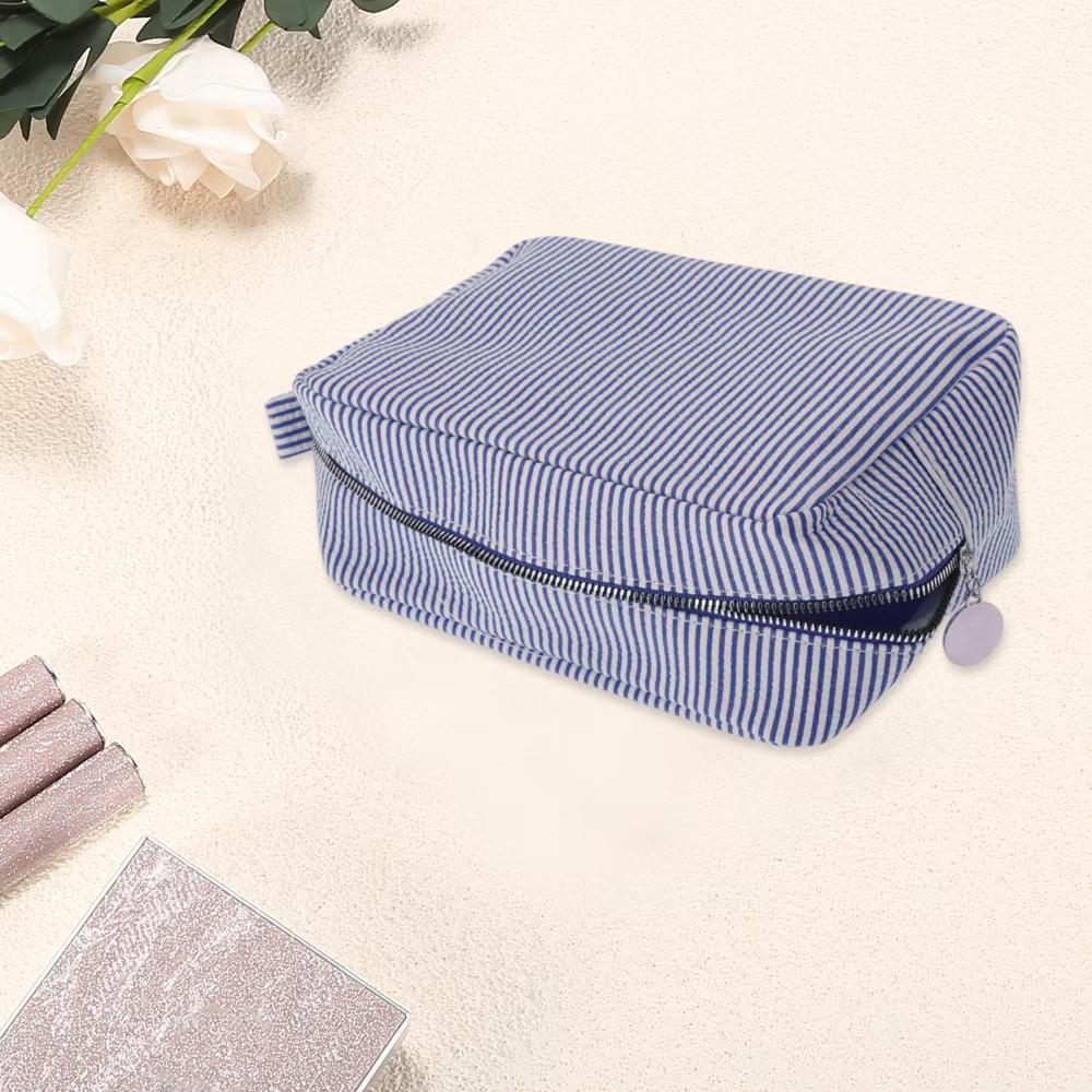 Large Striped Pattern Makeup Bag 1Pc - Image 25