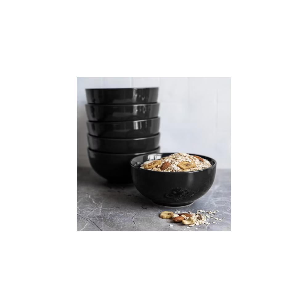 Kook Ceramic Cereal Bowls, 24 oz, Set of 6 - Image 2