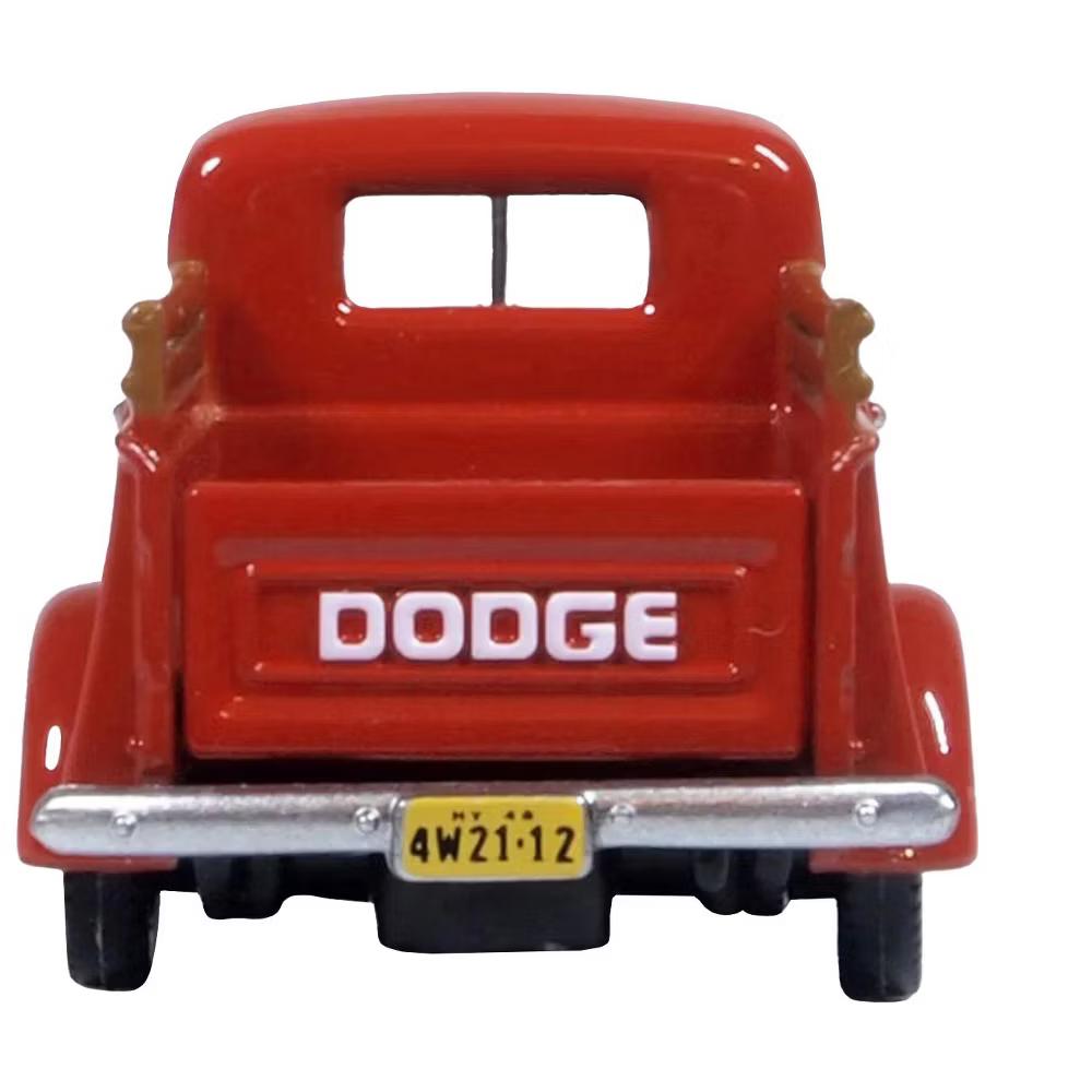 1948 Dodge B-1B Pickup Truck Red 1/87 (HO) Scale Diecast Model Car - Image 4
