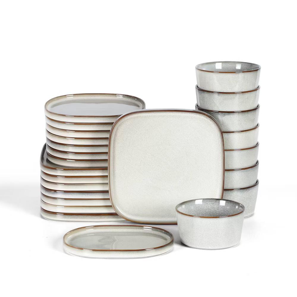 24pc Cairo Stoneware Dinnerware Set - Image 7