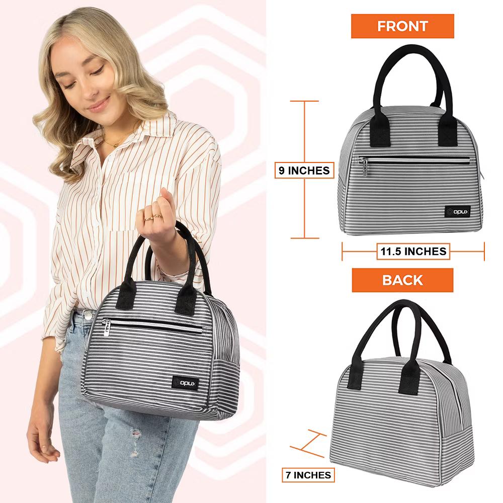 Insulated Lunch Box Women, Cooler Bag Tote Girls Kids Teen Adult, Soft Reusable Thermal Meal Prep Purse - Image 13