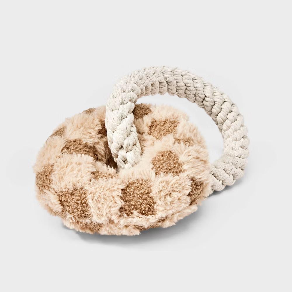 Chain Plush with Rope Dog Toy