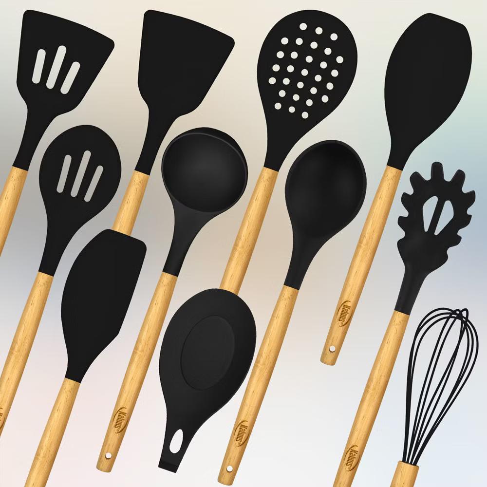 Kitchen Utensils Set, 50 Piece Silicone And Stainless Steel Cooking Utensils, Heat Resistant Kitchen Tools - Image 7