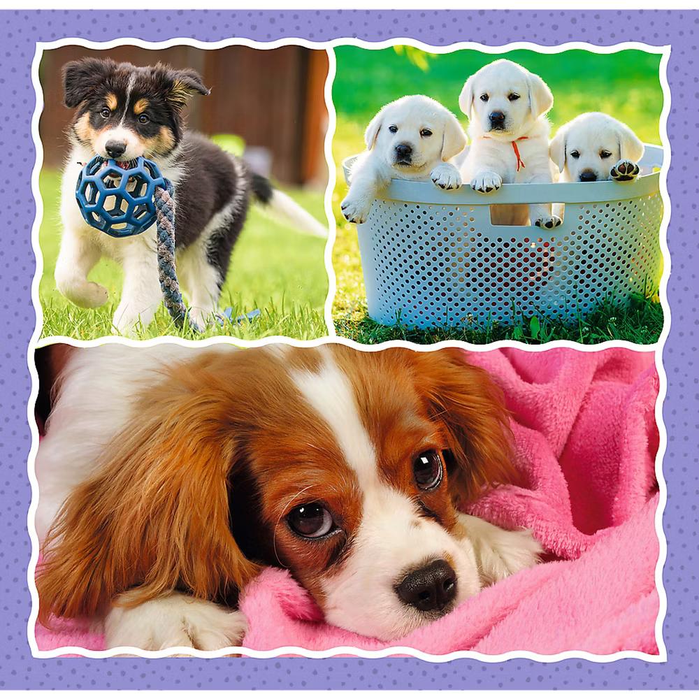 Preschool 3 in 1 Puzzle - Lovely Dogs - Image 4