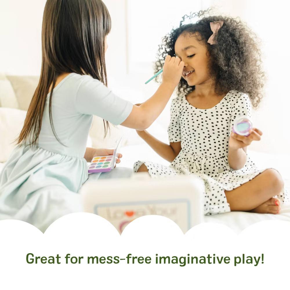 Love Your Look Pretend Makeup Kit Play Set – 16 Pieces for Mess-Free Pretend Play (DOES NOT CONTAIN REAL COSMETICS) - Image 4