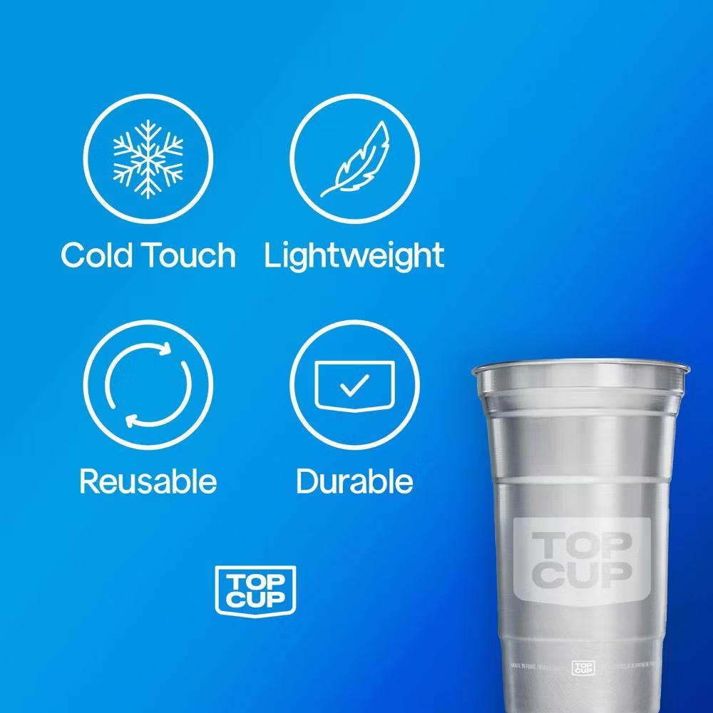 Top Cup Aluminum Cups - 12oz/18ct - Image 4