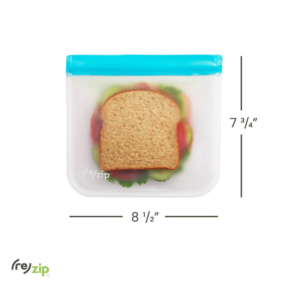 (re)zip Reusable Leakproof Flat Sandwich Lunch Bags - 5pk - Image 7