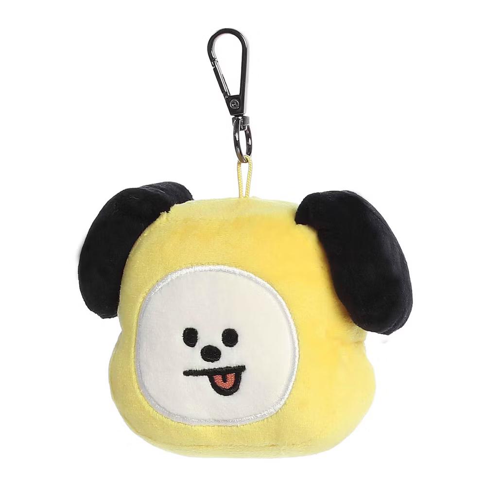 Mini CHIMMY Clip-On BT21 Lovable Stuffed Doll Yellow 4" - Image 5