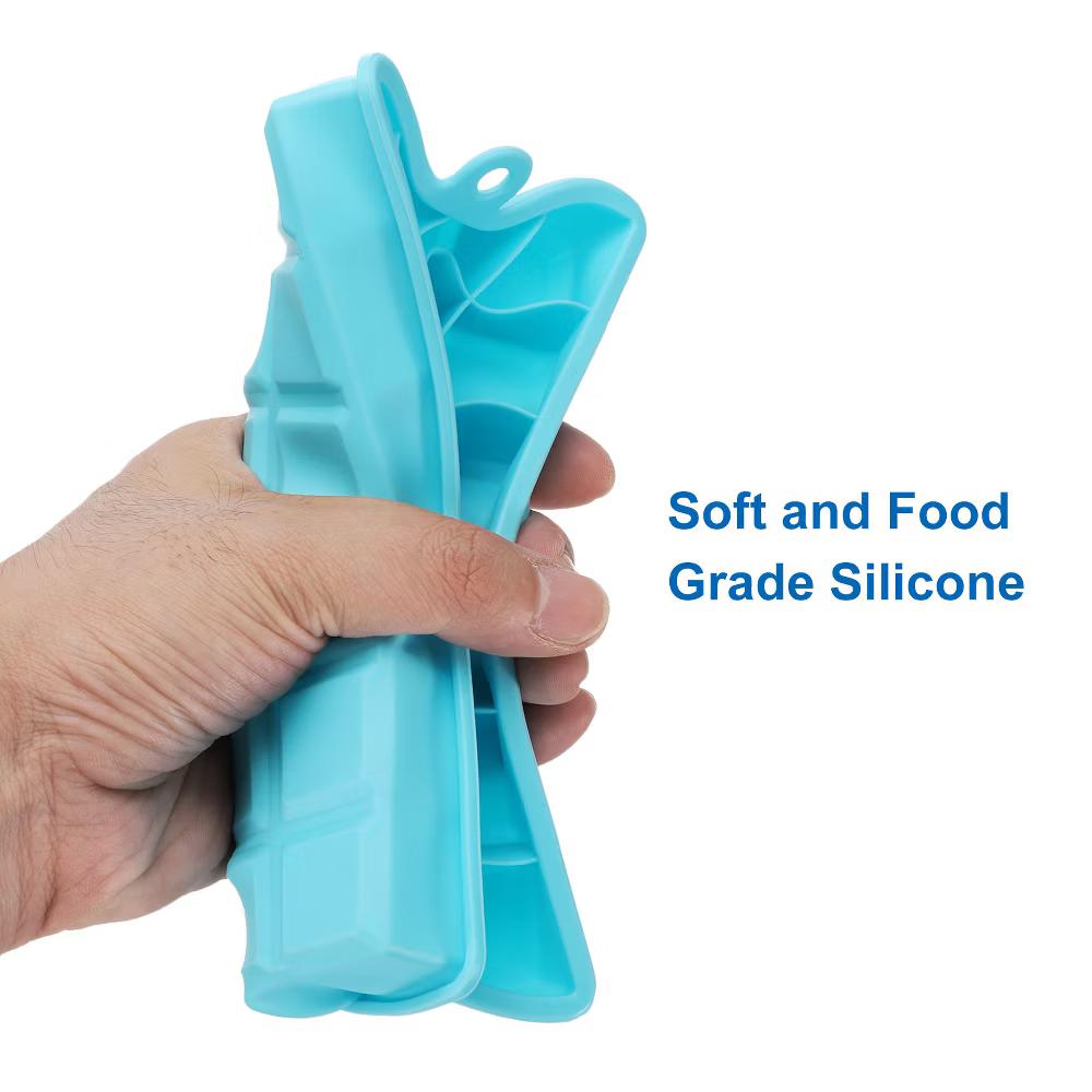 Silicone Easy Release Ice Cube Trays with Lids - Image 12