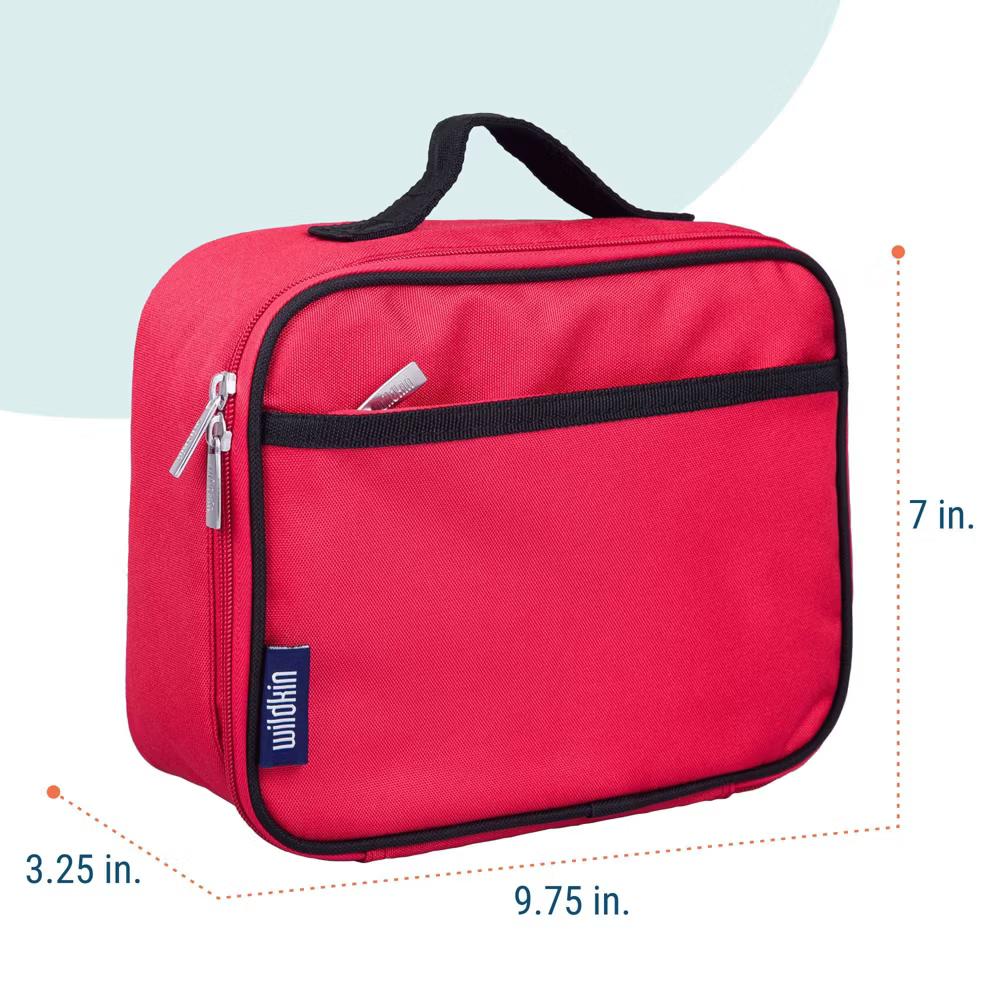 Wildkin Kids Insulated Lunch Box in Solid Colors – Durable and Reusable for School & Travel - Image 13