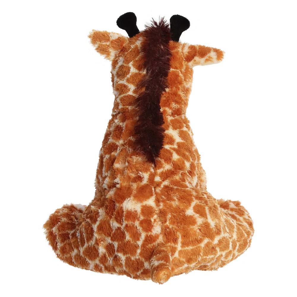 Medium Giraffe Cuddly Stuffed Animal Brown 12" - Image 4