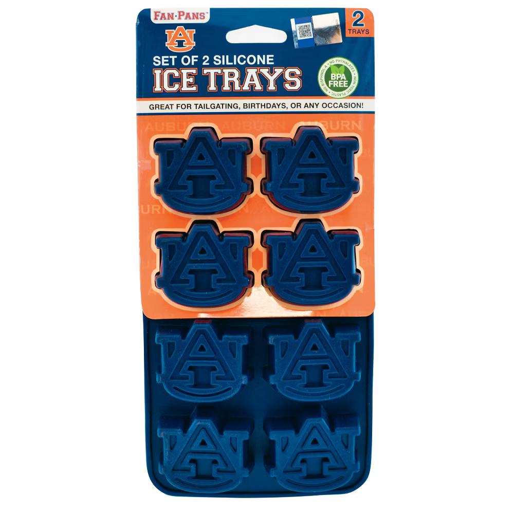 FanPans Silicone Ice Tray, NCAA Auburn Tigers Team Logo Silicone Ice Mold, 2-Pack - Image 3