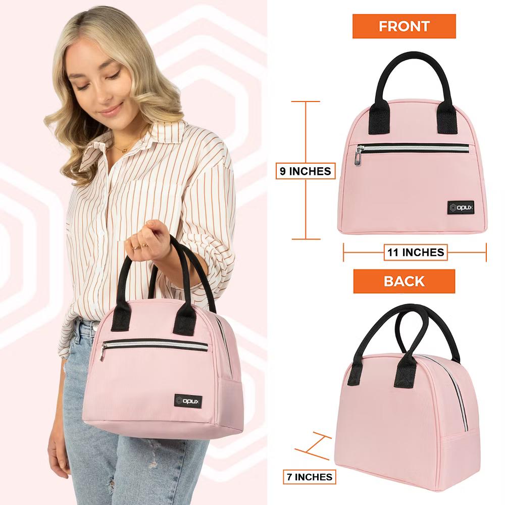 Insulated Lunch Box Women, Cooler Bag Tote Girls Kids Teen Adult, Soft Reusable Thermal Meal Prep Purse - Image 34