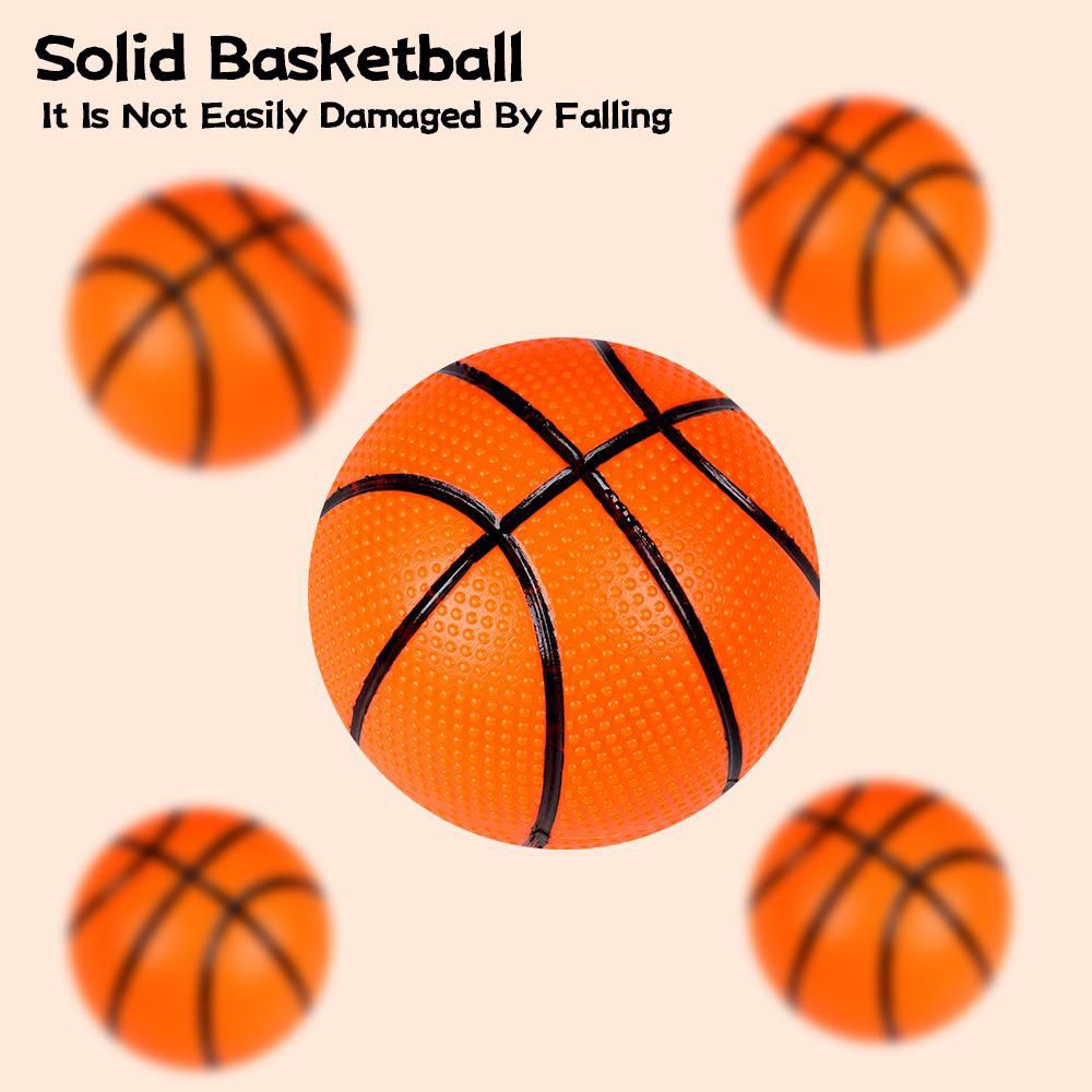 Basketball Hoop Playset with Suction Cups & Tying Straps, 2 in 1 Mini Basketball Hoop for Bathtub & Door with 3 Soft Balls for Toddlers 1-3 - Image 3