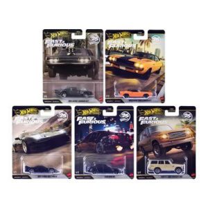 "Fast & Furious 25th Anniversary" 2026 5 piece Set Q Diecast Model Cars
