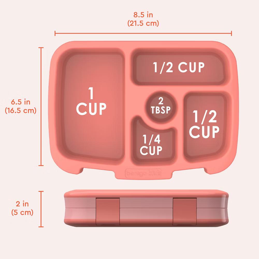 Kids' Brights Leakproof, 5 Compartment Bento-Style Kids' Lunch Box - Image 56