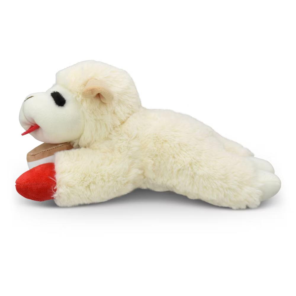 Lamb Chop Dog Interactive Plush Toy - White - Image 4