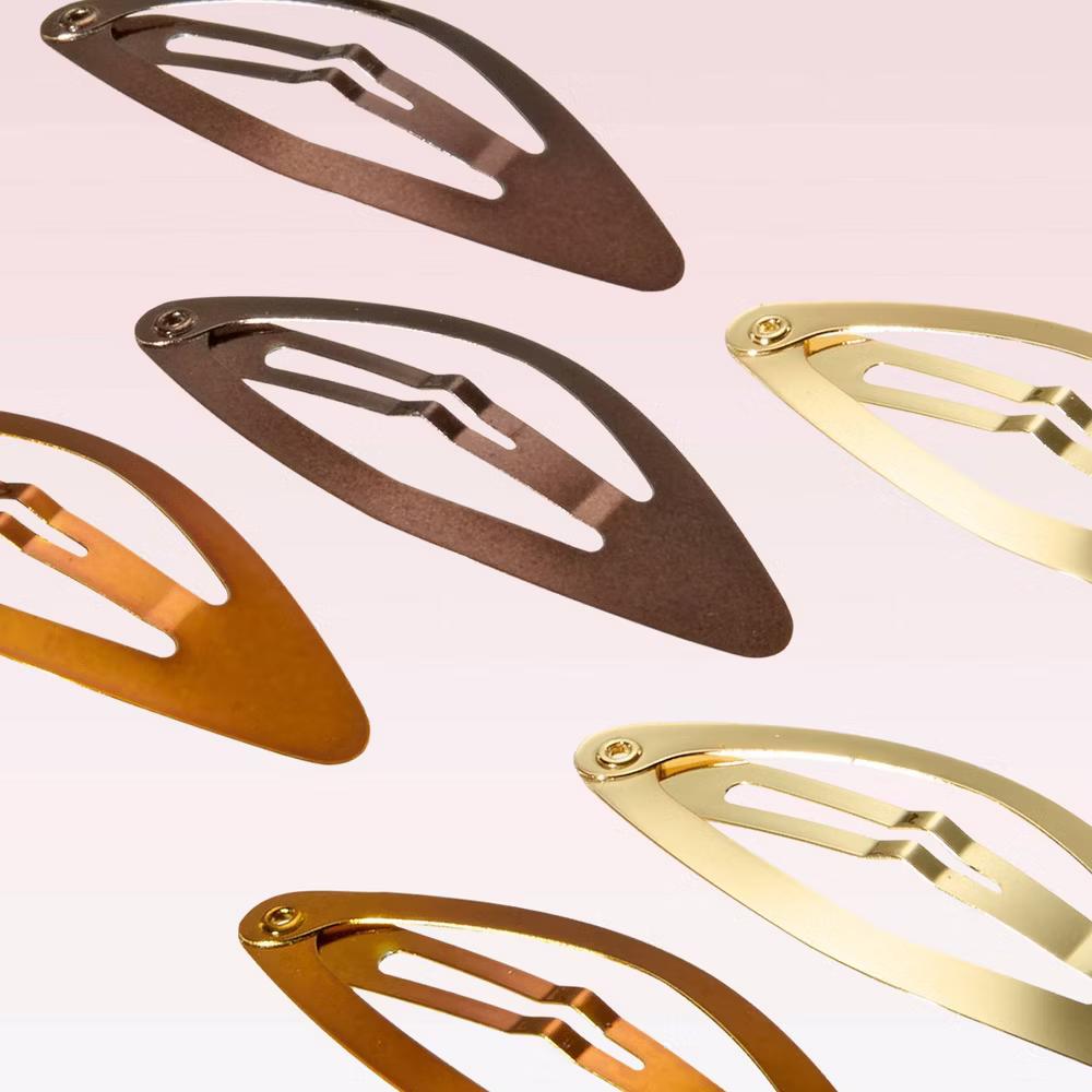 Diamond Shaped Snap Clips - All Hair - 6pcs - Image 3