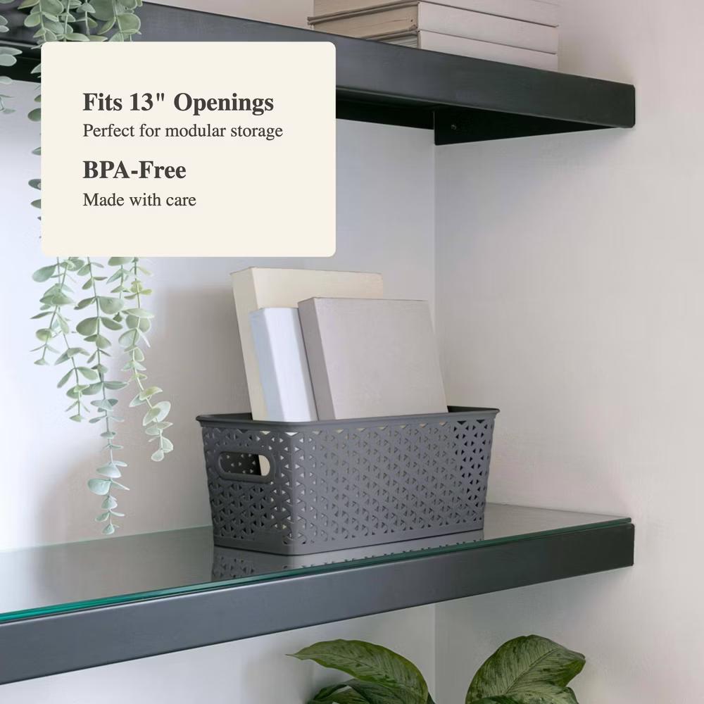 Y-Weave Half Medium Decorative Storage Basket - Image 16