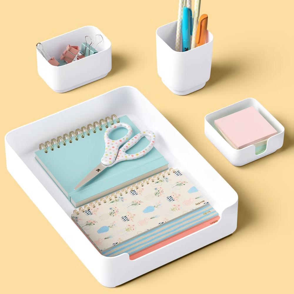 4pk Classroom Desk Kit Set White - Image 2
