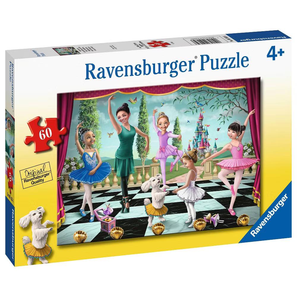 Ballet Rehearsal Kids' Jigsaw Puzzle - 60pc: Memory, Fine Motor Skills, Plastic, Cardboard