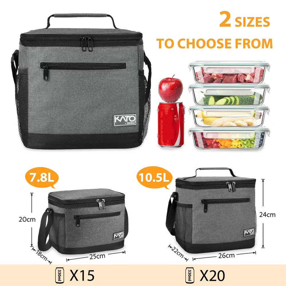 Insulated Small Lunch Bag for Adult Kid, Leakproof Reusable Lunch Cooler Bag with Adjustable Shoulder Strap, Kids Portable Lunch Box - Image 19