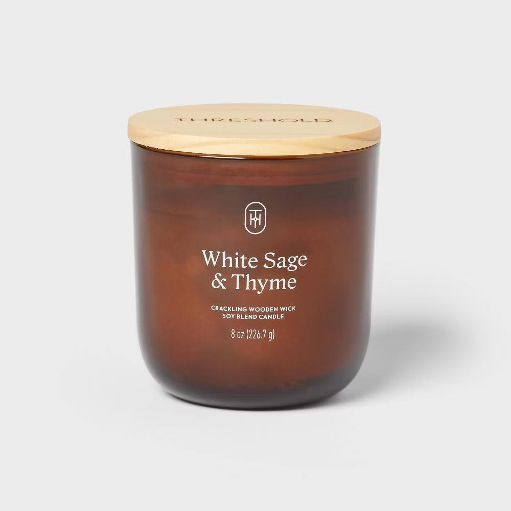 Glass Wooden Wick Jar Candle - Image 45