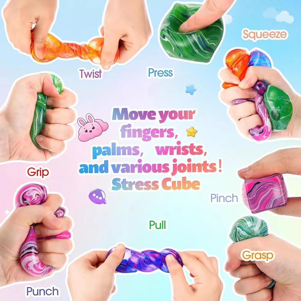 Link Cube -Sensory Squeeze Toy with Super Solid Squish - Image 17