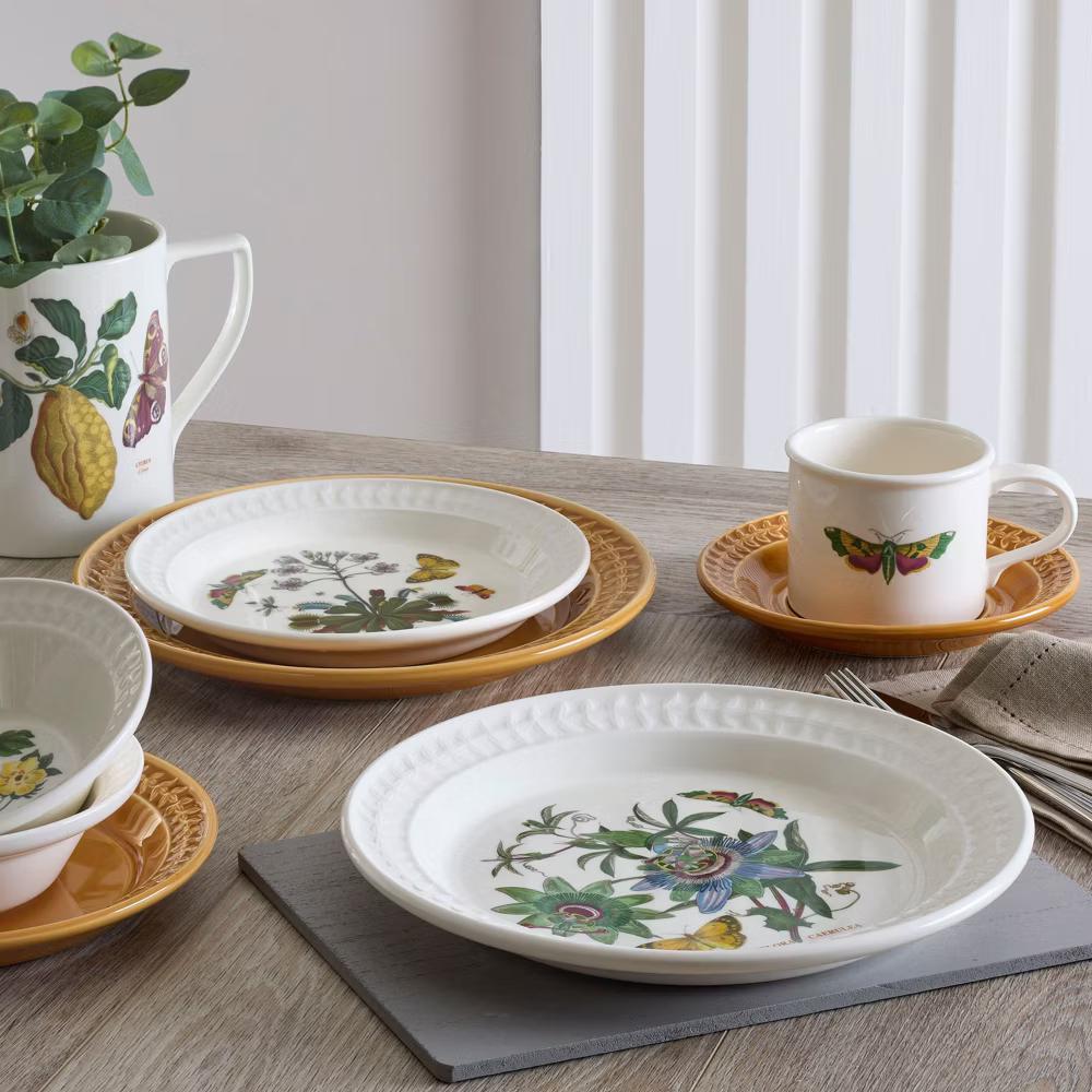 Portmeirion Botanic Garden Harmony Papilio Amber Cereal Bowl White