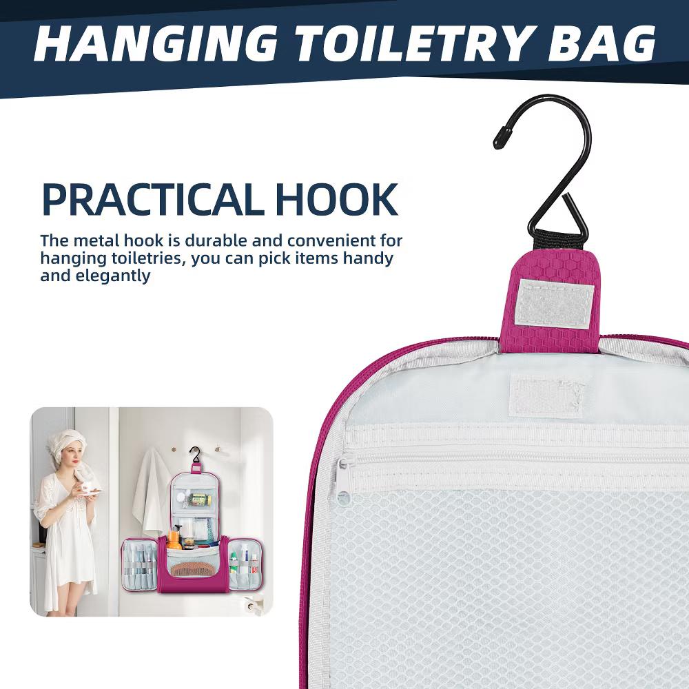Large Capacity Toiletry Bag for Women and Men, Hanging Toiletry Organizer Cosmetics Makeup Bag - Image 38