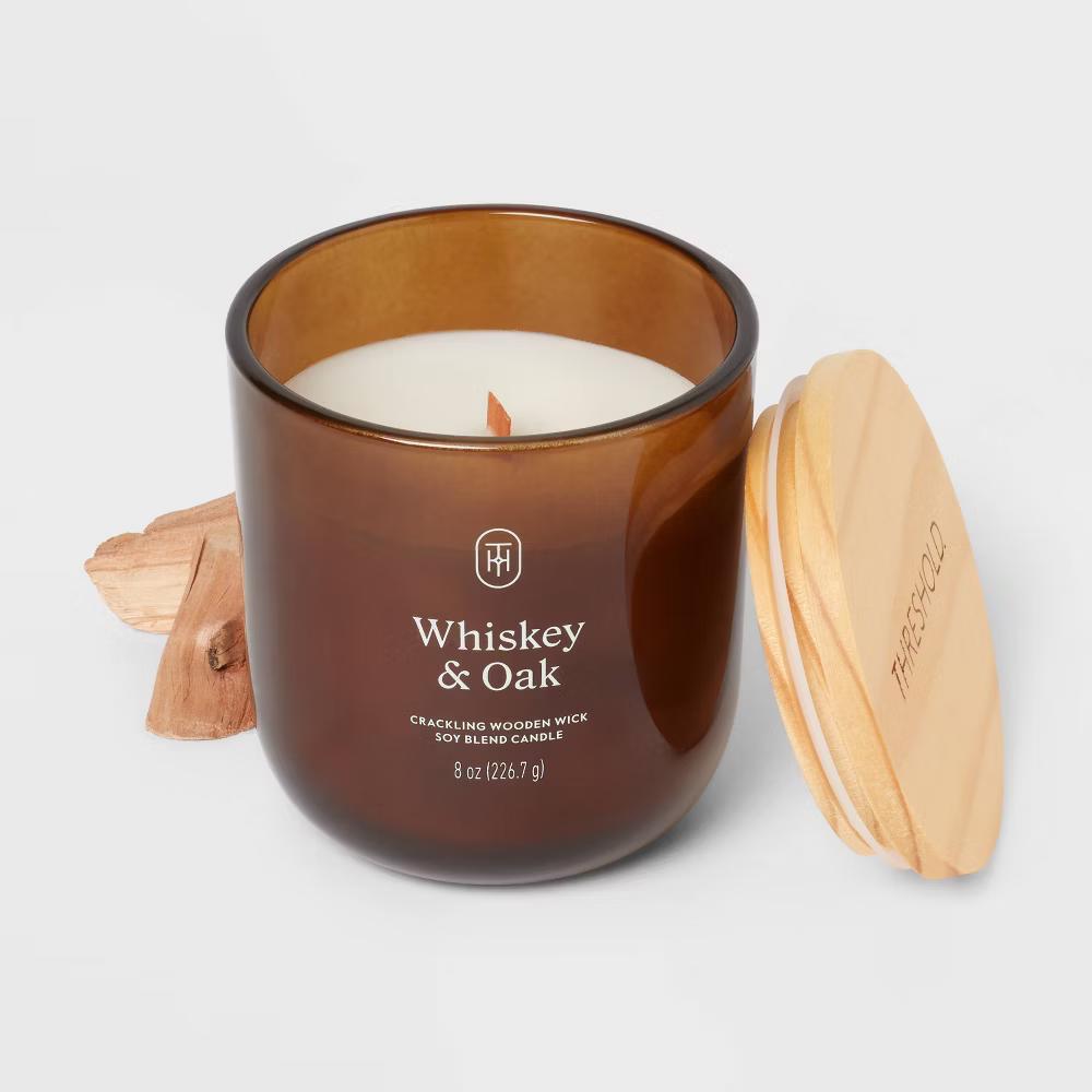 Glass Wooden Wick Jar Candle - Image 40