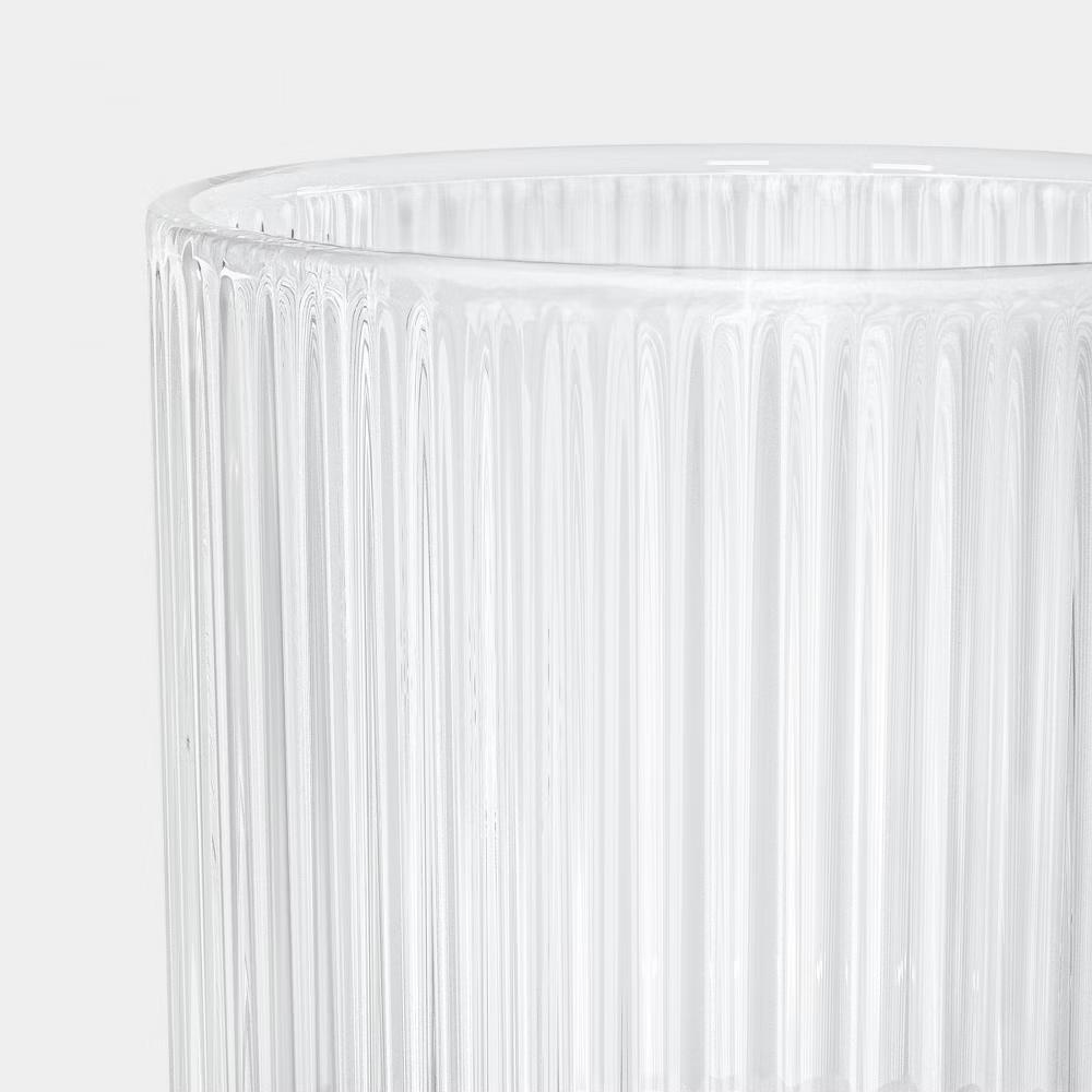 9 fl oz Cassin Plastic Straight Short Tumbler with Stripes - Image 2