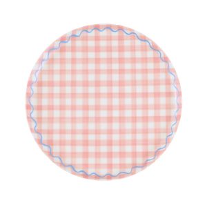 Meri Meri Gingham Reusable Small Plates (Pack of 6)