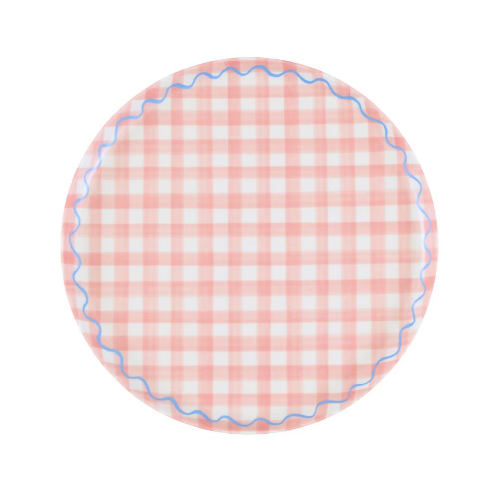 Meri Meri Gingham Reusable Small Plates (Pack of 6)