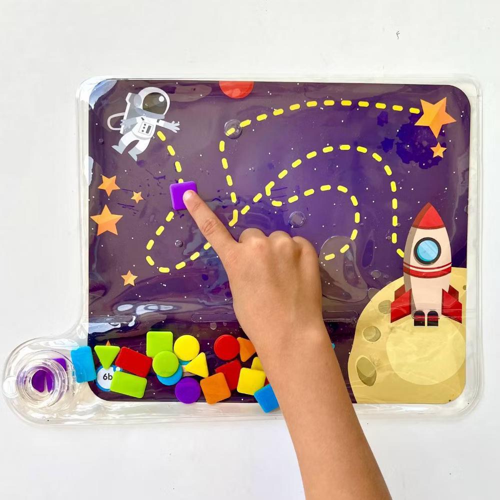 Hand2Mind Colors & Shapes Sensory Pad: Educational Tool for Preschool, 33-Piece Plastic Set - Image 2