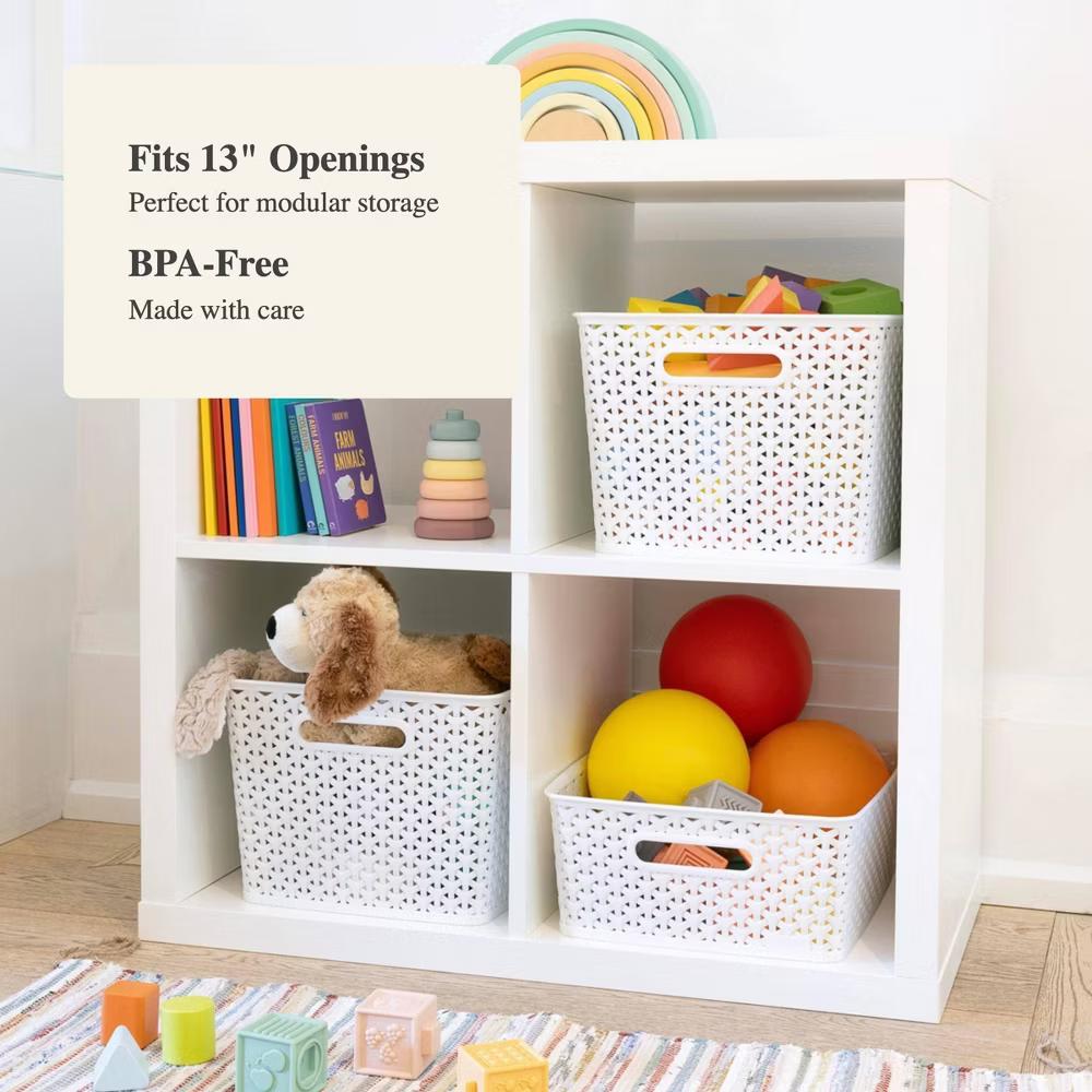Y-Weave Medium Decorative Storage Basket - Image 23
